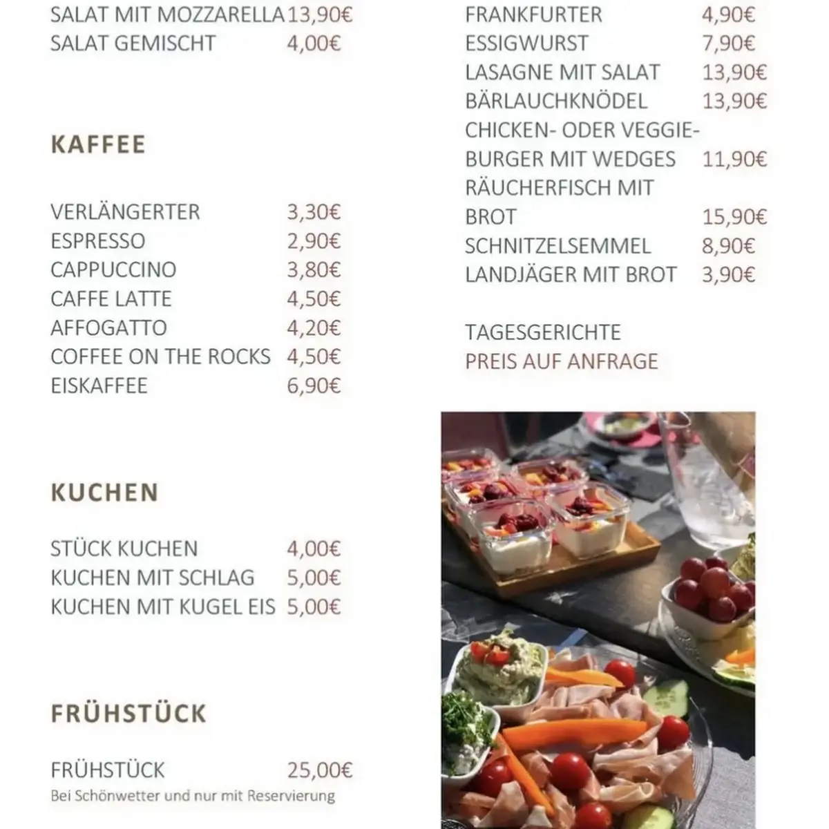 Speisekarte photo 1