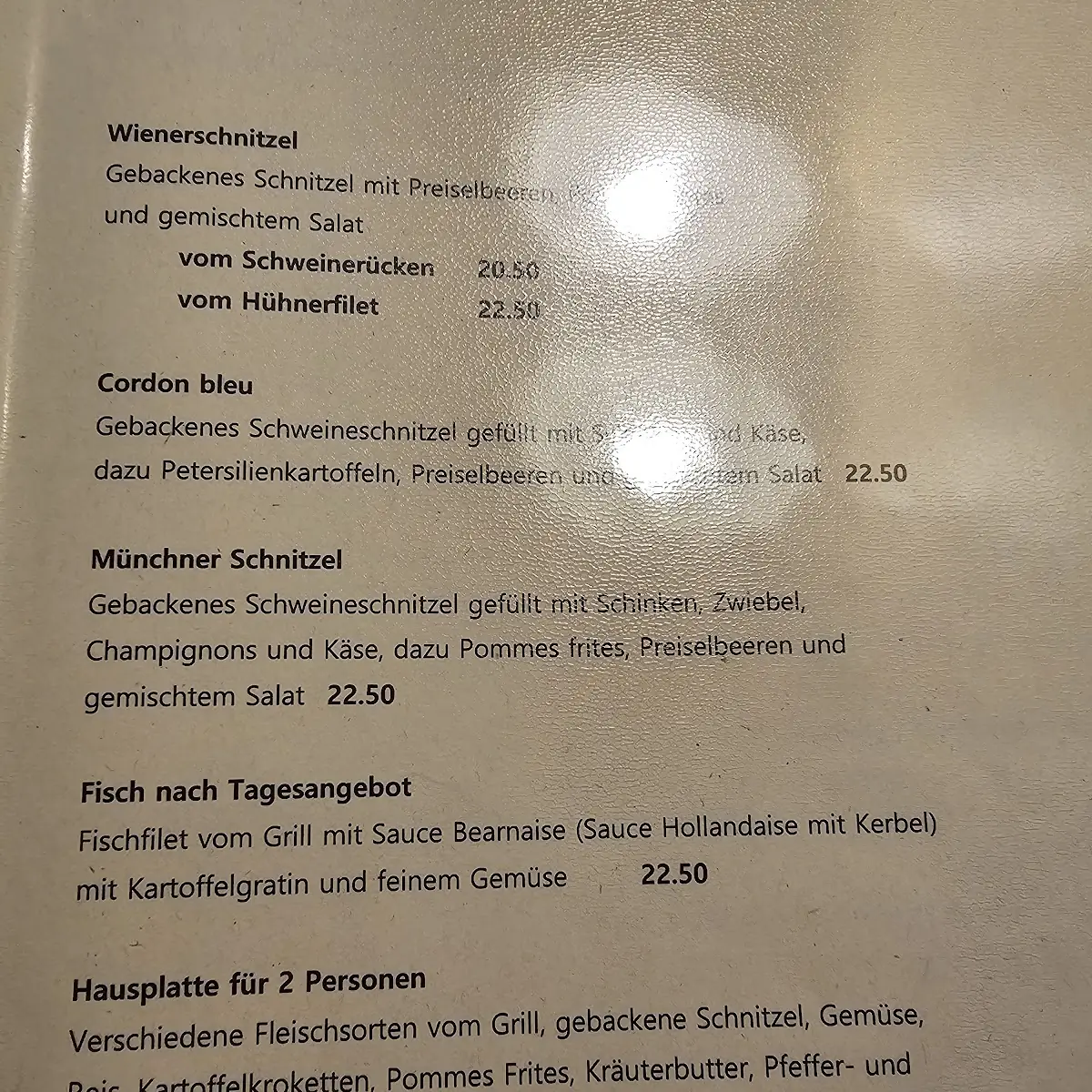 Speisekarte photo 1