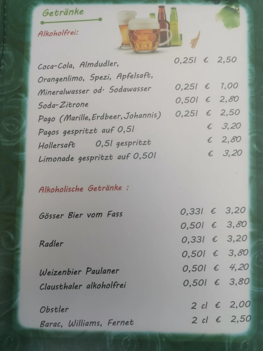 Speisekarte photo 1