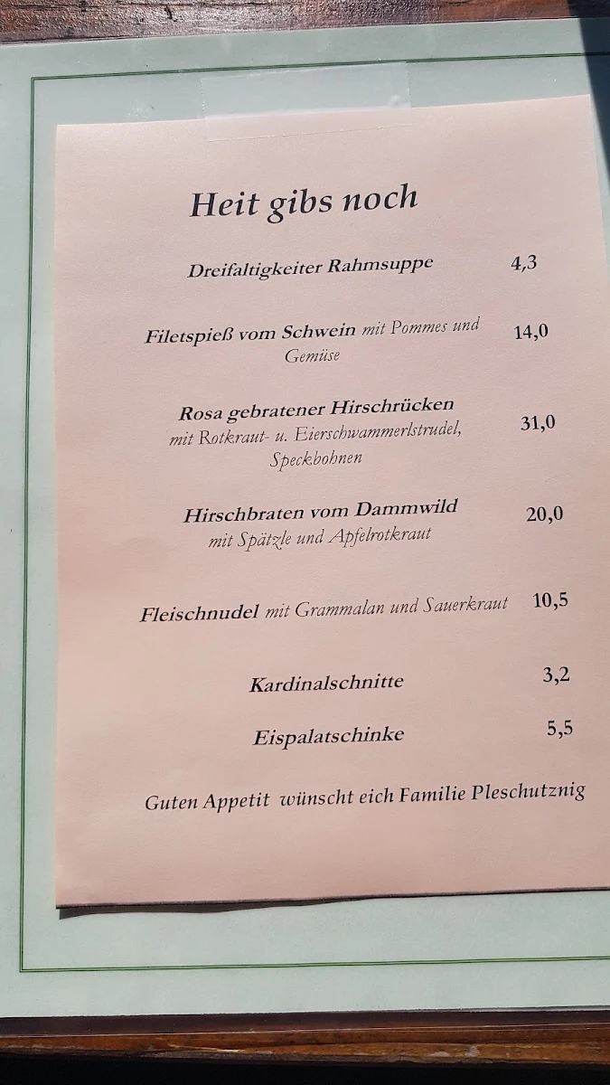 Speisekarte photo 2