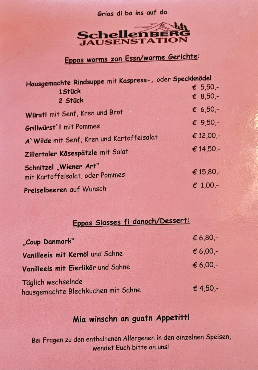 Speisekarte photo 1