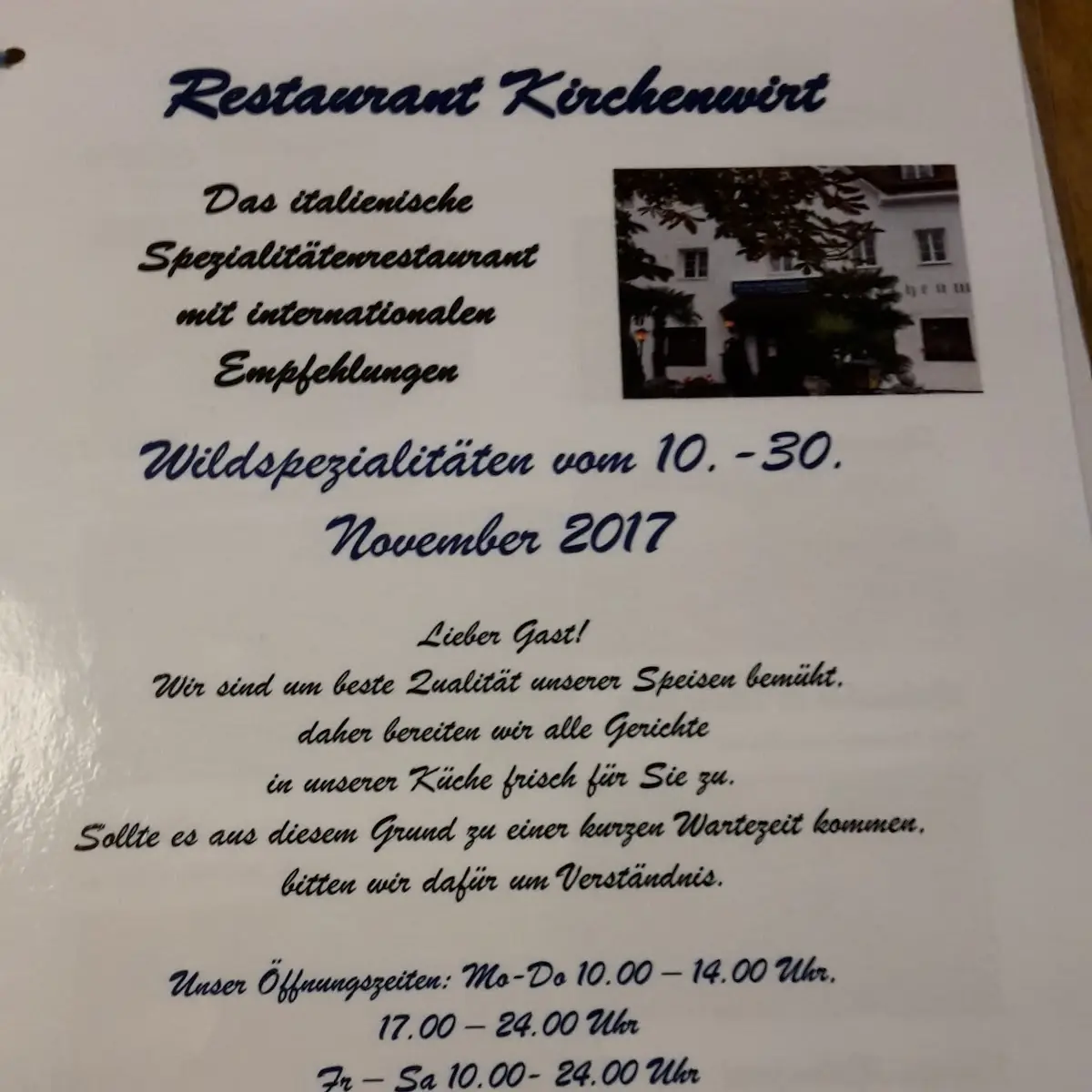 Speisekarte photo 2