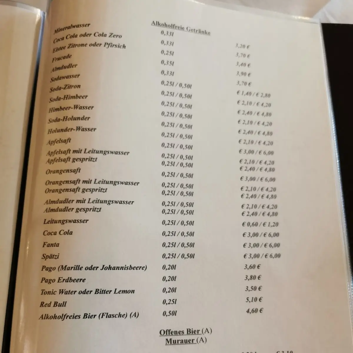 Speisekarte photo 4