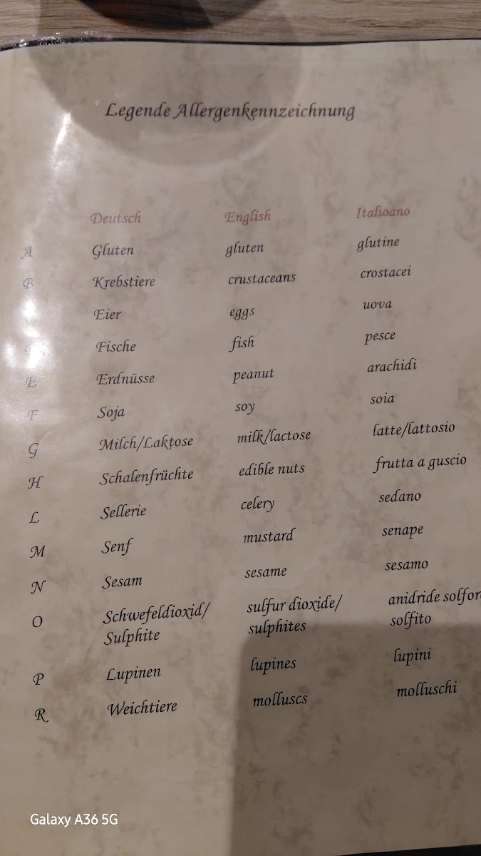 Speisekarte photo 2