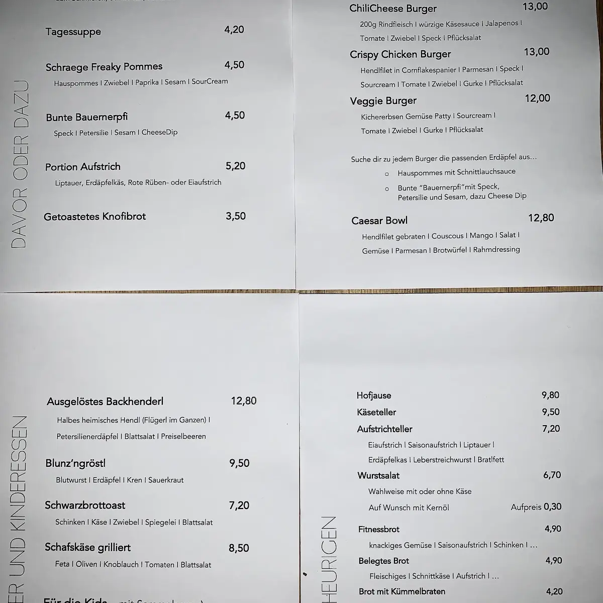 Speisekarte photo 3