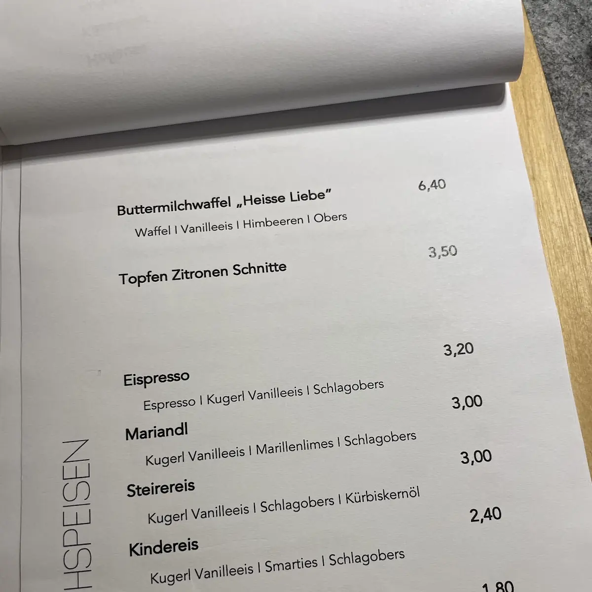 Speisekarte photo 5