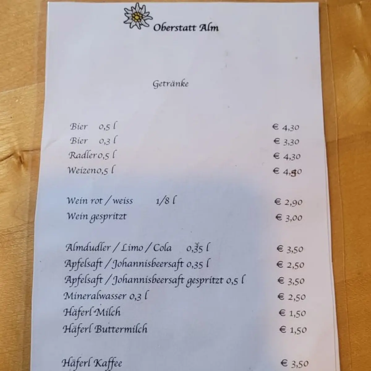 Speisekarte photo 5
