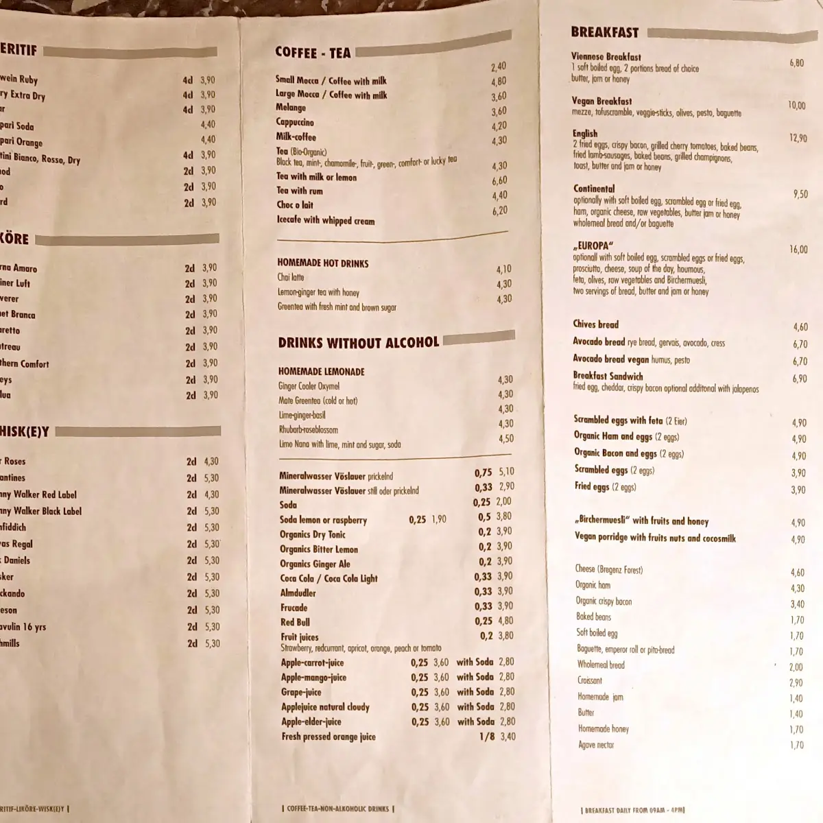 Speisekarte photo 1