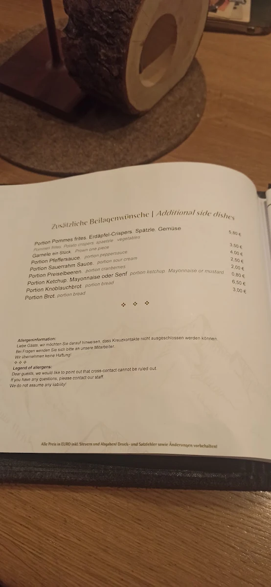 Speisekarte photo 2