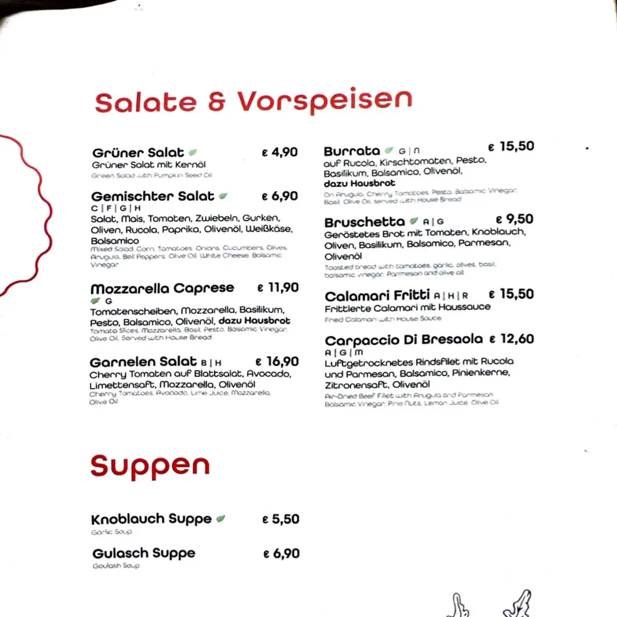 Speisekarte photo 4