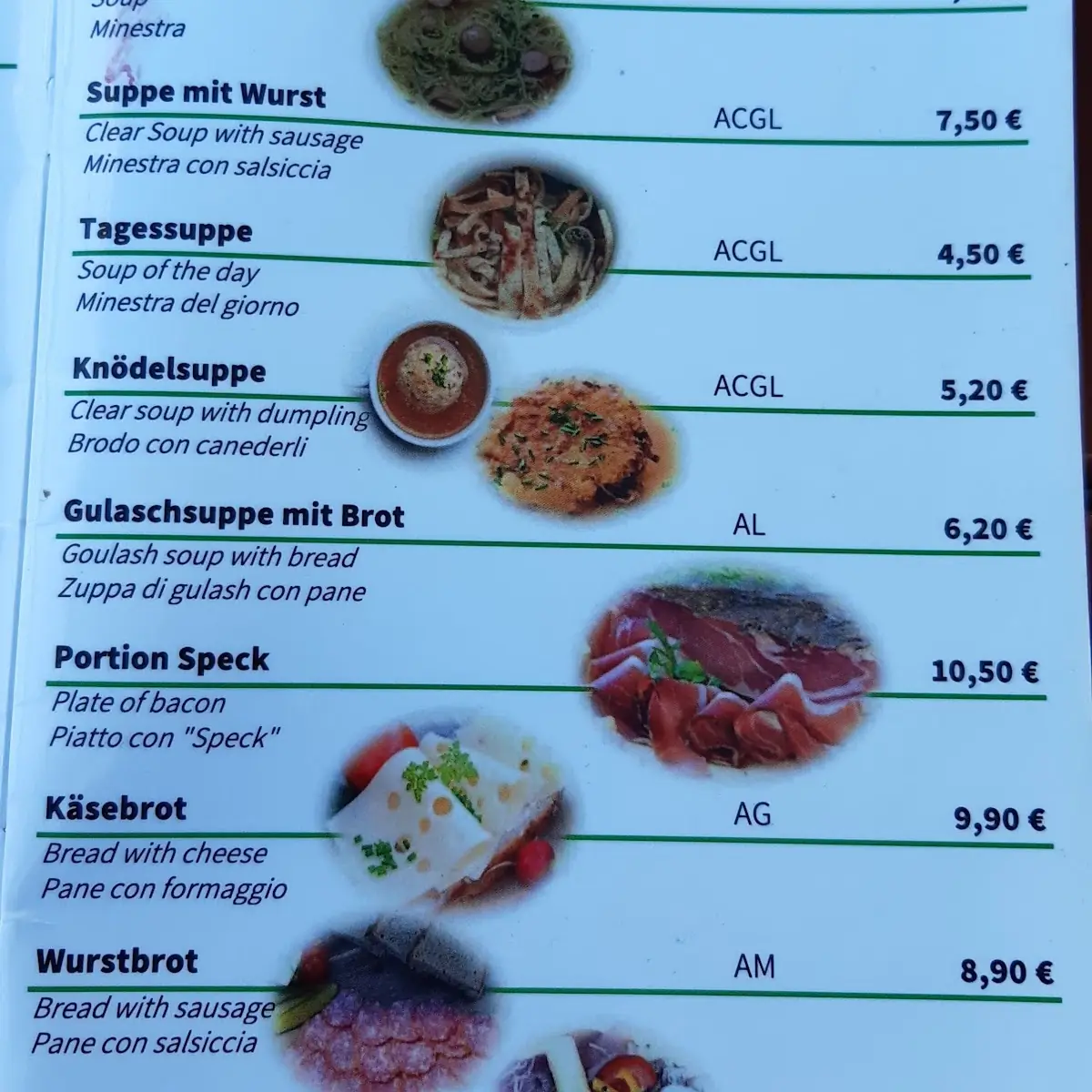 Speisekarte photo 6