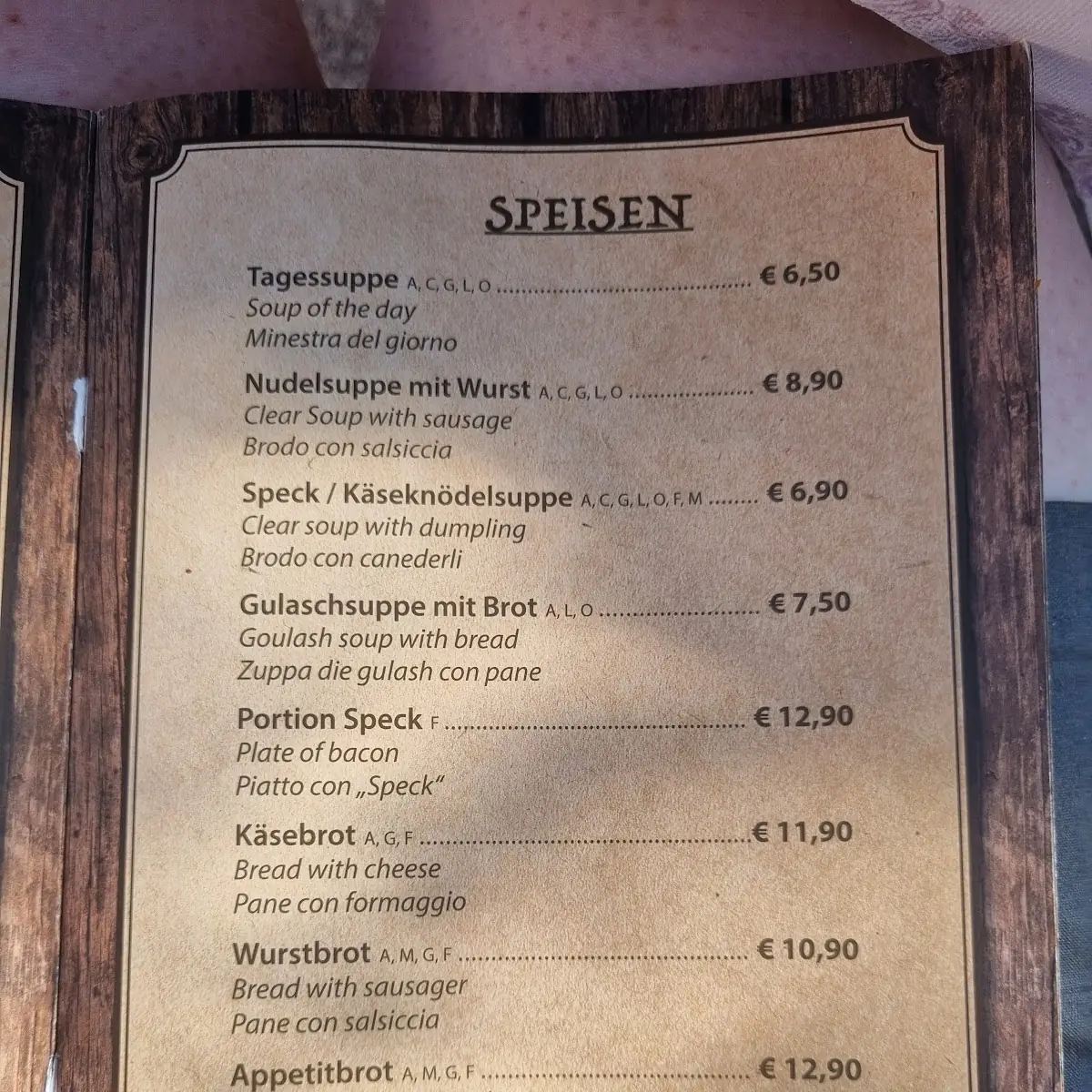 Speisekarte photo 8