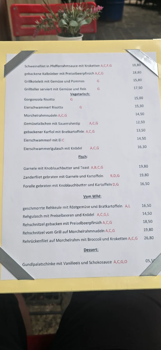 Speisekarte photo 1