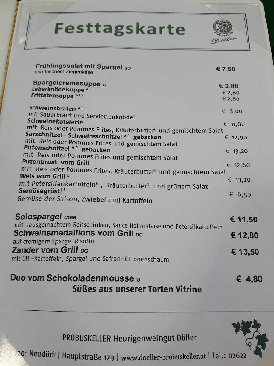 Speisekarte photo 1