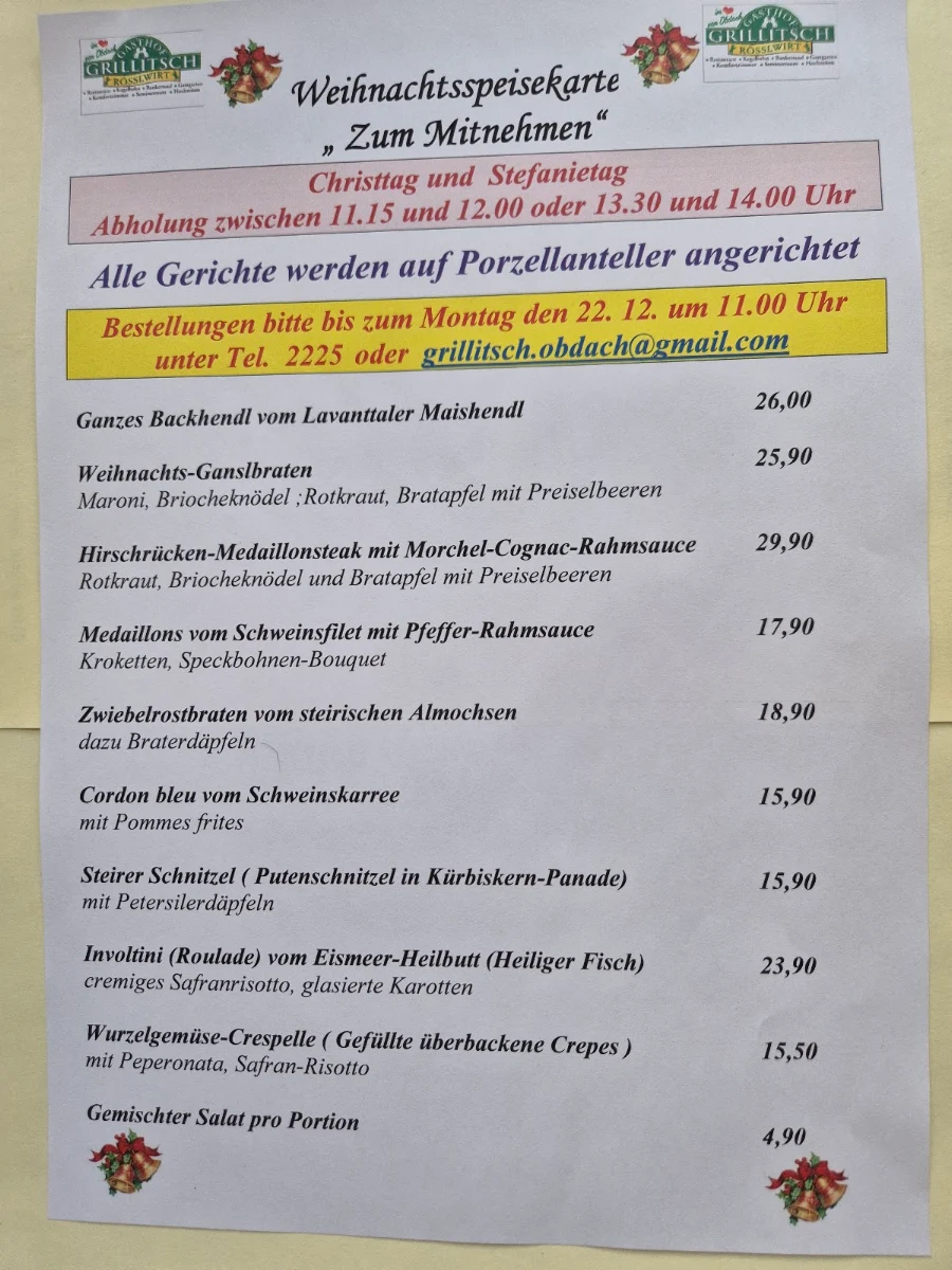 Speisekarte photo 1