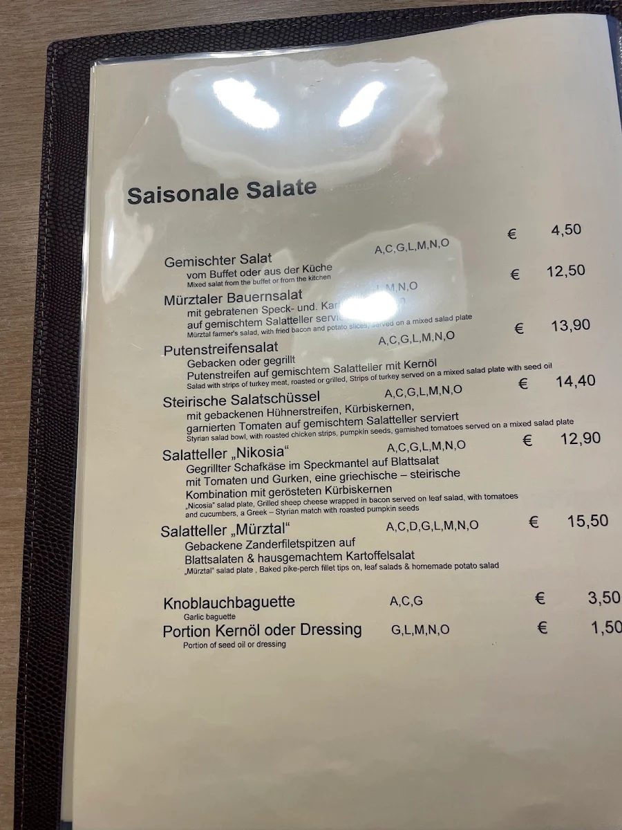 Speisekarte photo 5