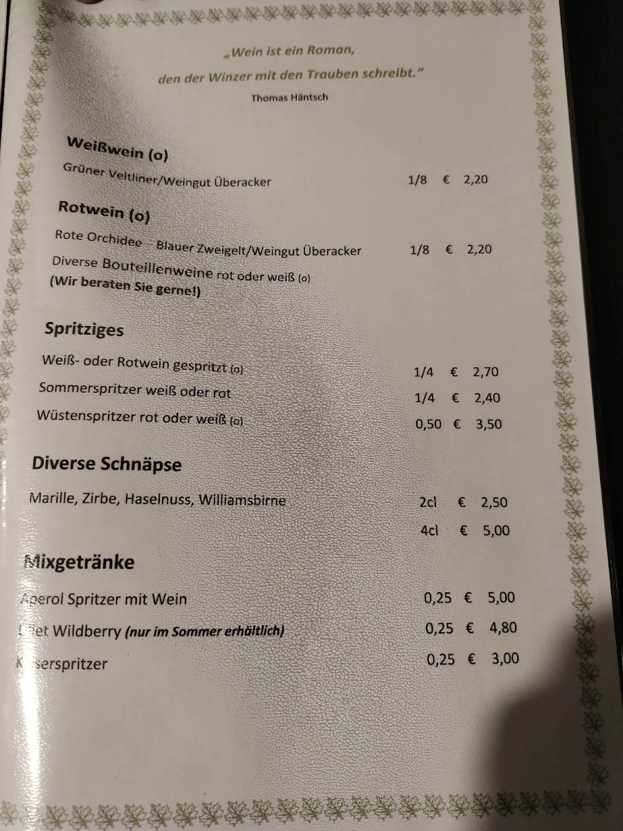 Speisekarte photo 1