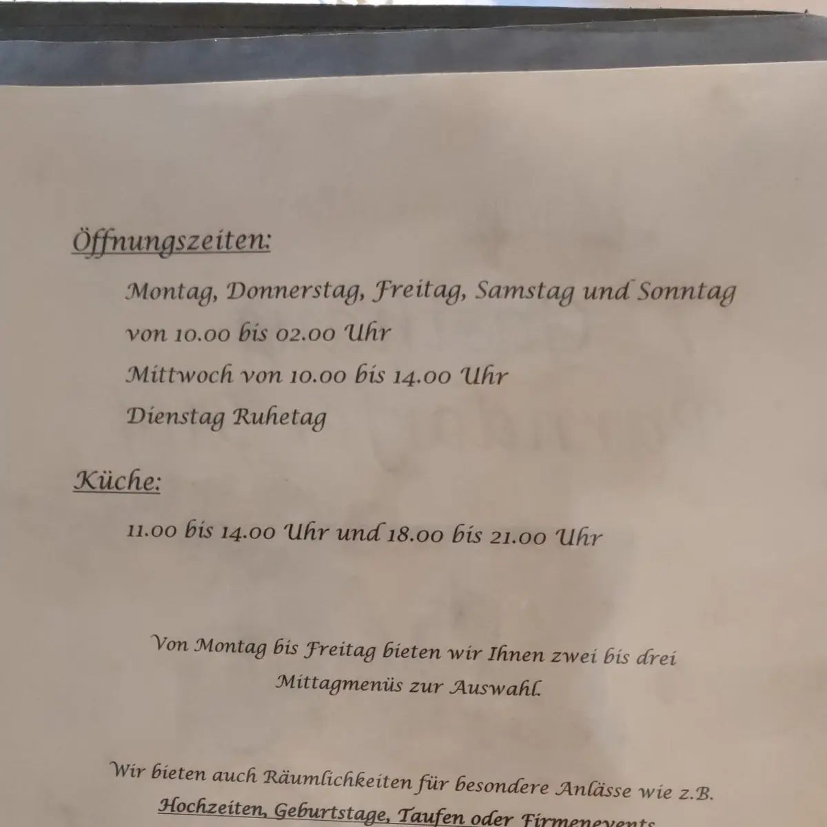 Speisekarte photo 8