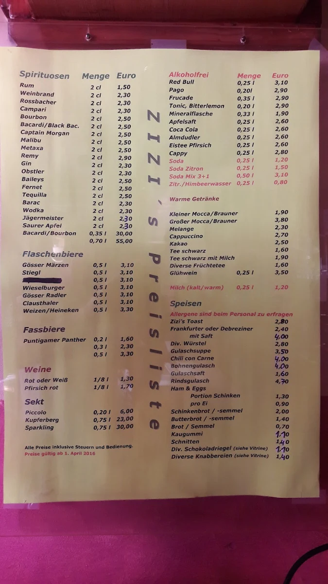 Speisekarte photo 1