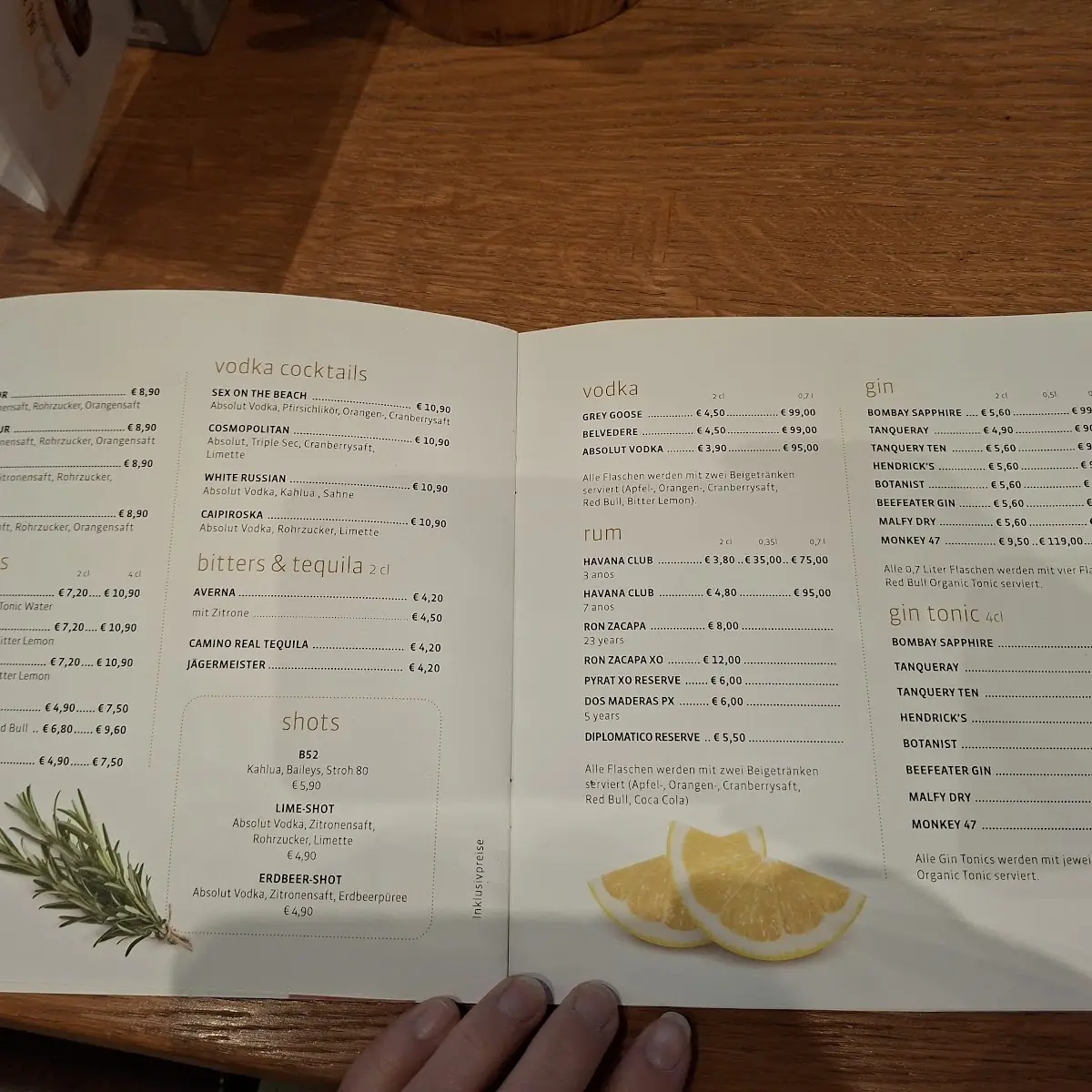 Speisekarte photo 2