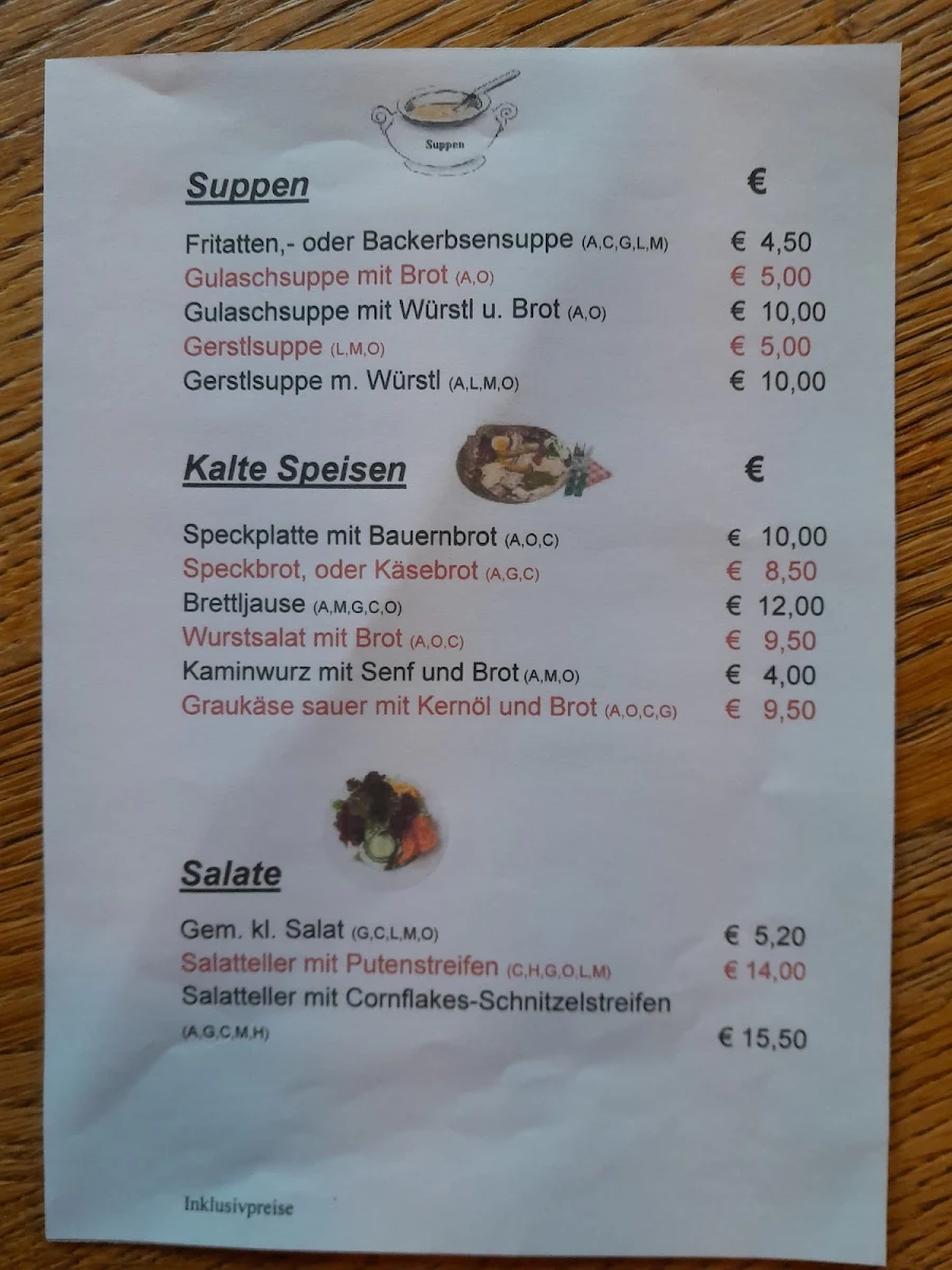 Speisekarte photo 1