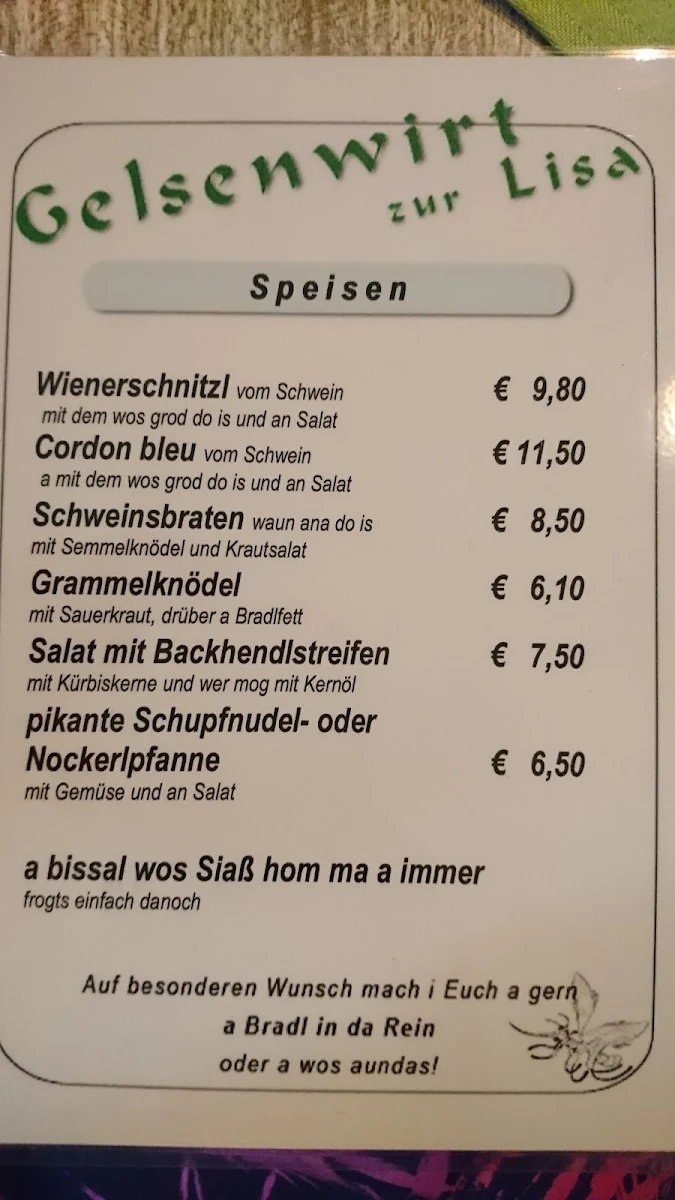 Speisekarte photo 1