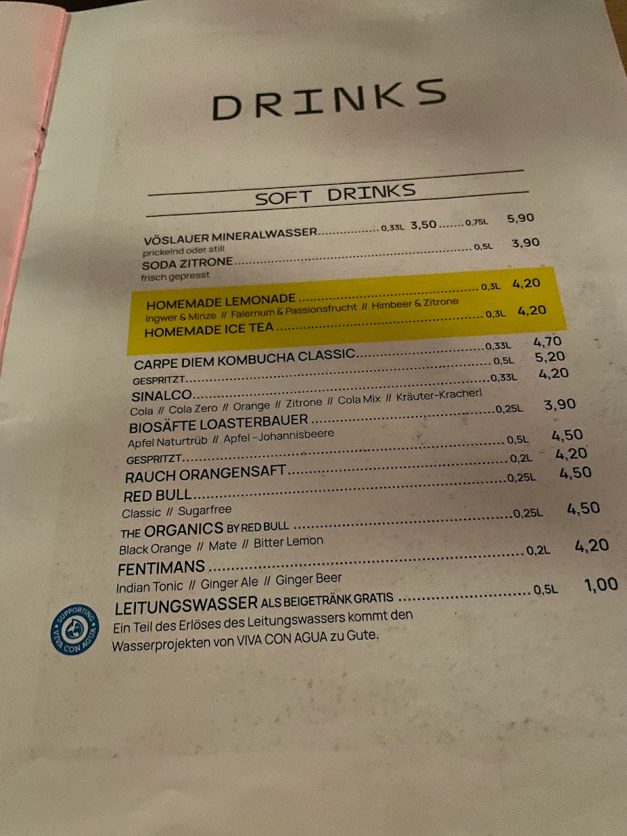 Speisekarte photo 2