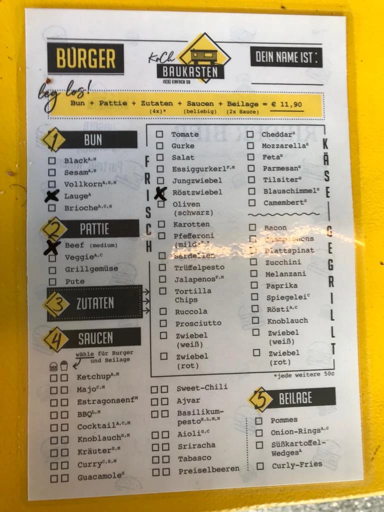 Speisekarte photo 2