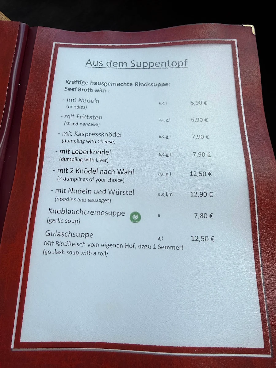 Speisekarte photo 1