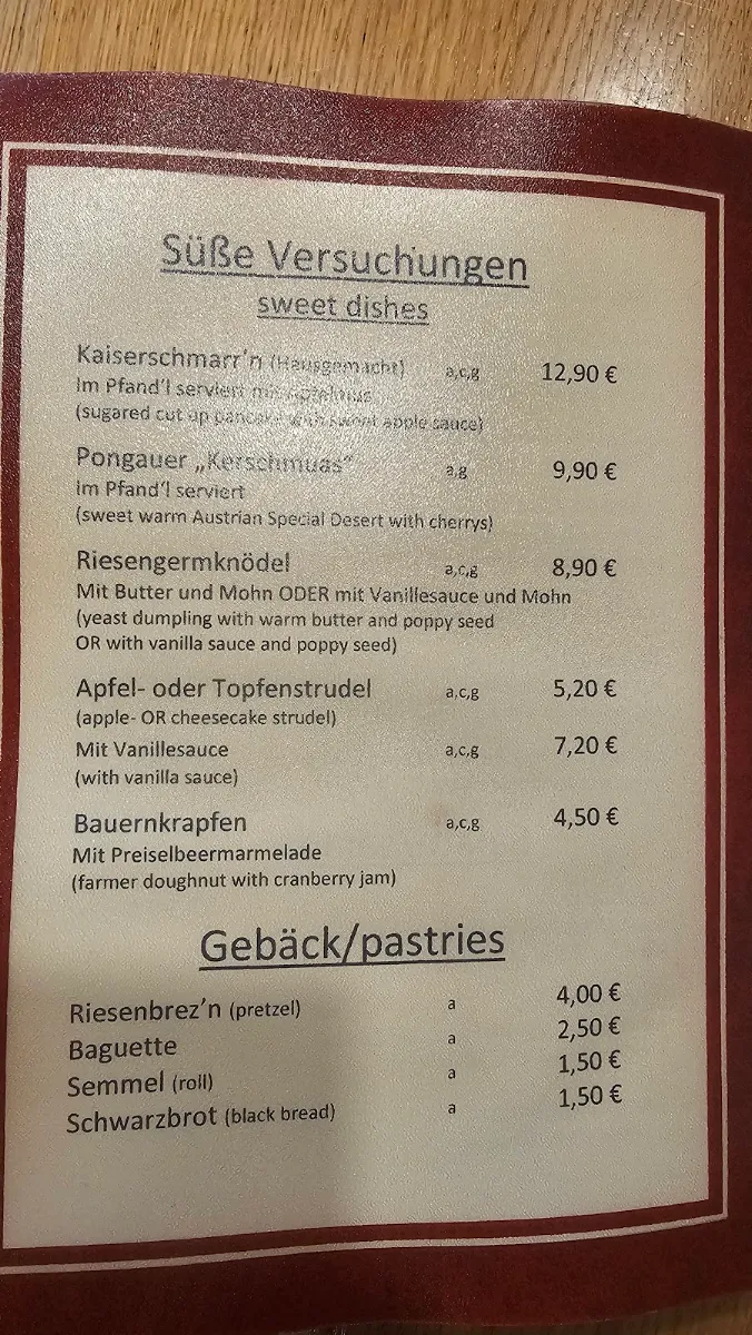 Speisekarte photo 5