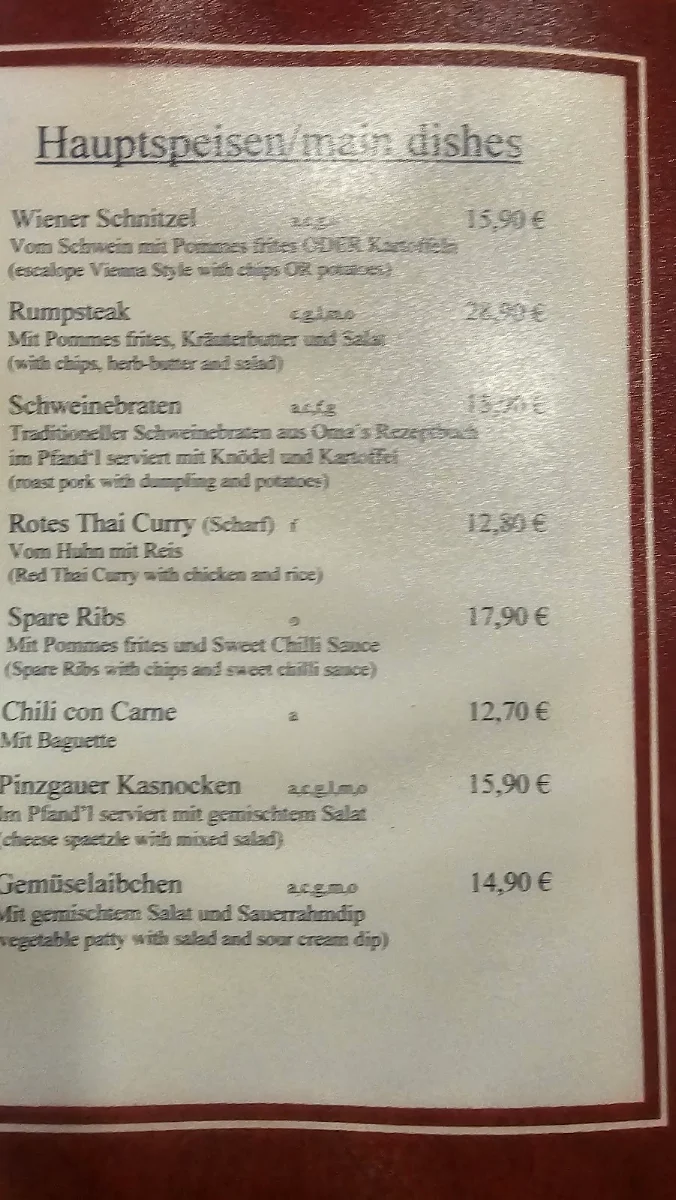 Speisekarte photo 9