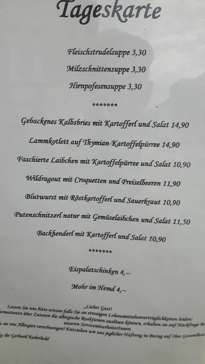 Speisekarte photo 4