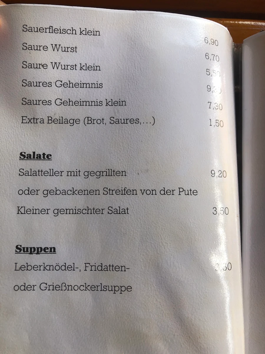 Speisekarte photo 2