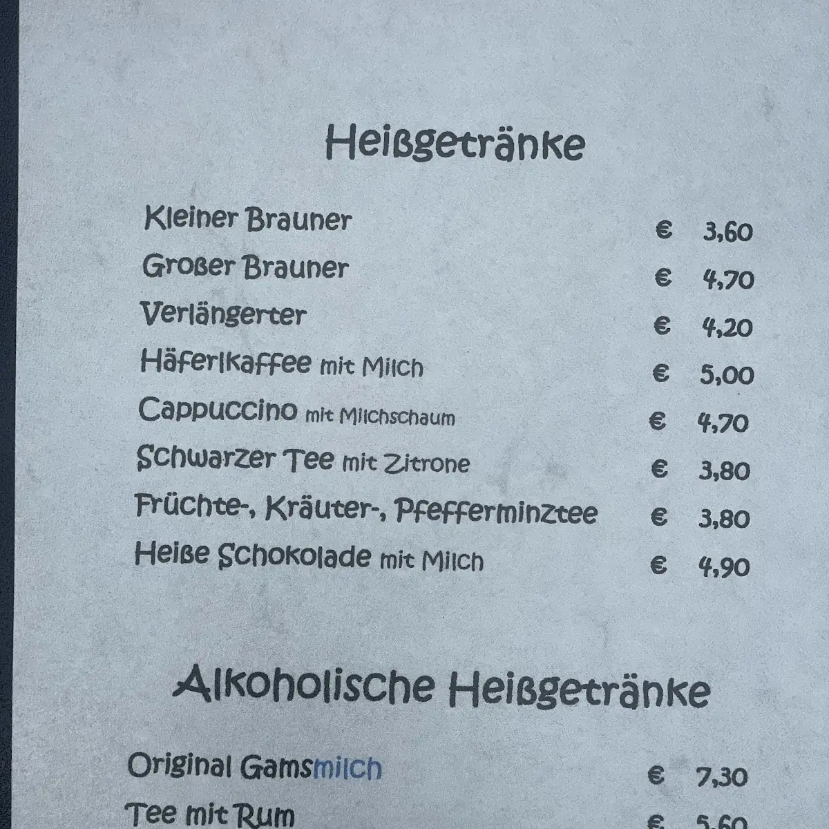 Speisekarte photo 4