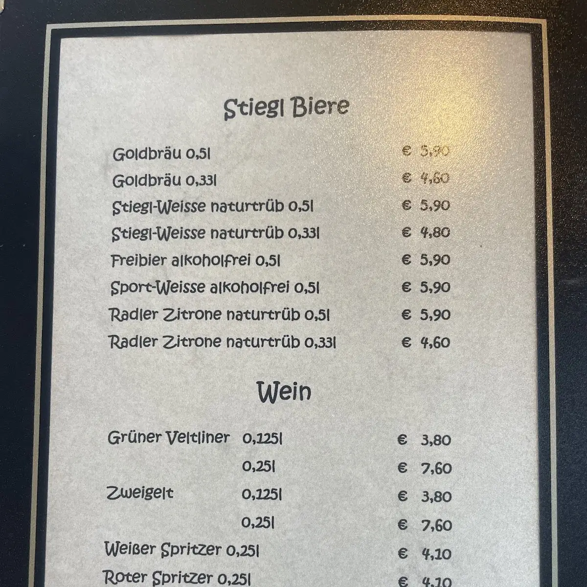 Speisekarte photo 5