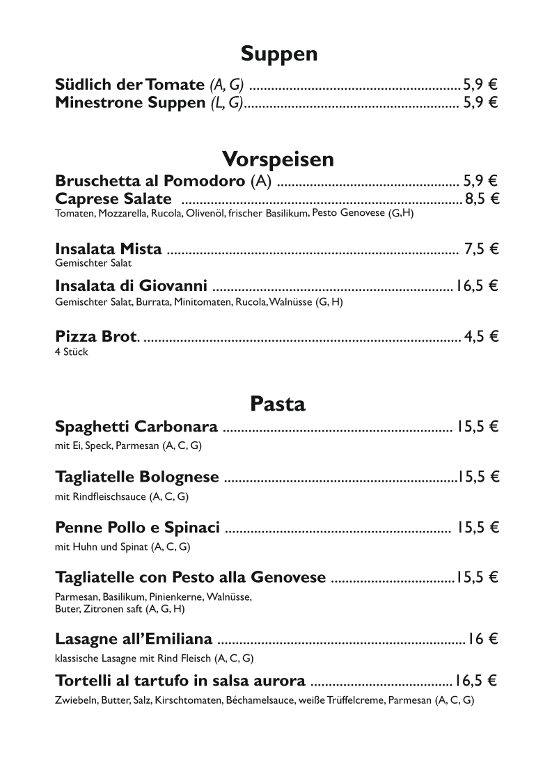 Speisekarte photo 3
