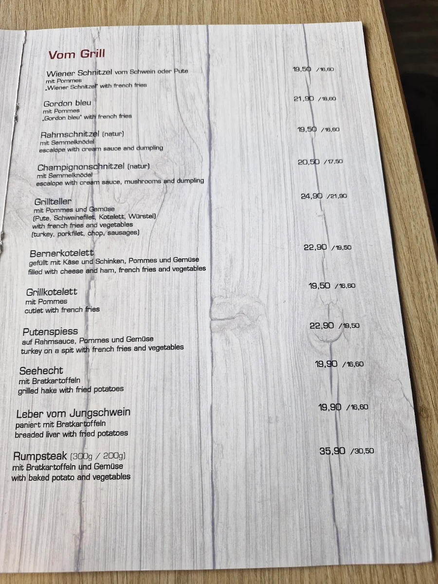 Speisekarte photo 1