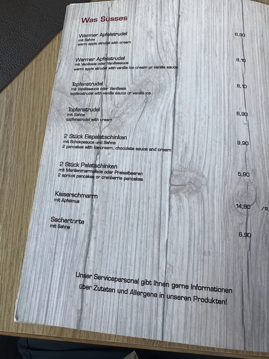 Speisekarte photo 2