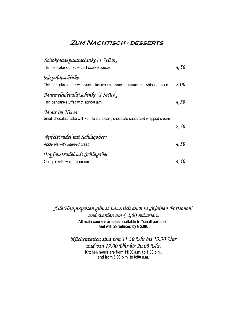 Speisekarte photo 8