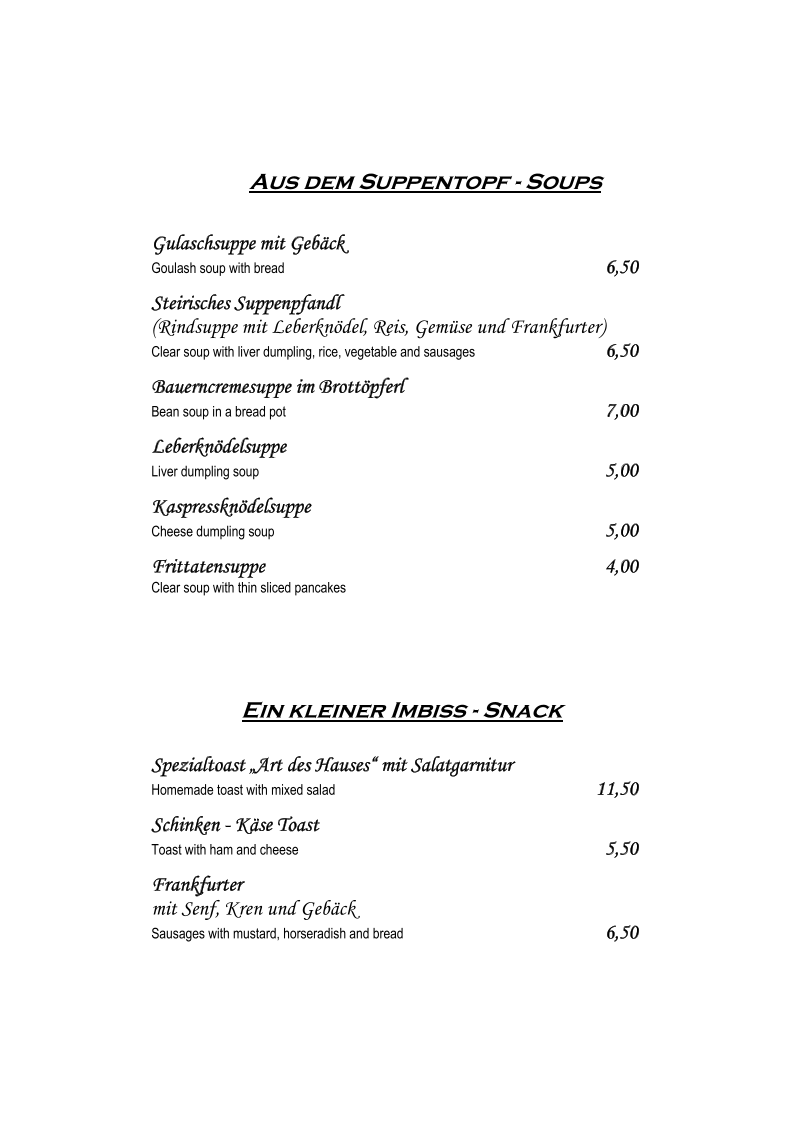 Speisekarte photo 9