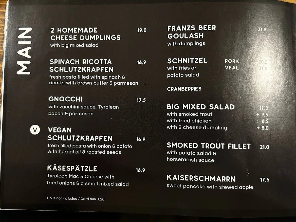 Speisekarte photo 1
