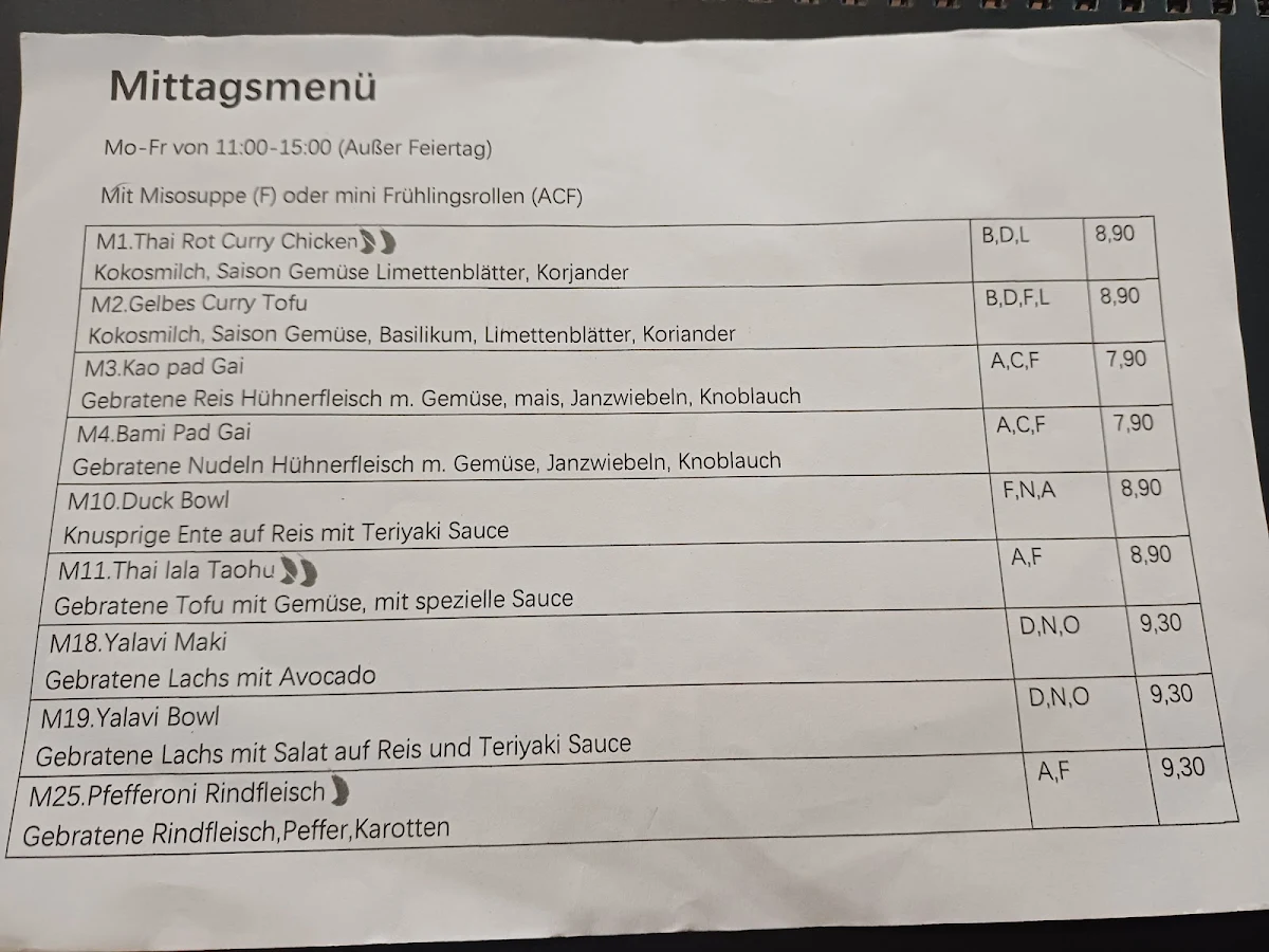 Speisekarte photo 1