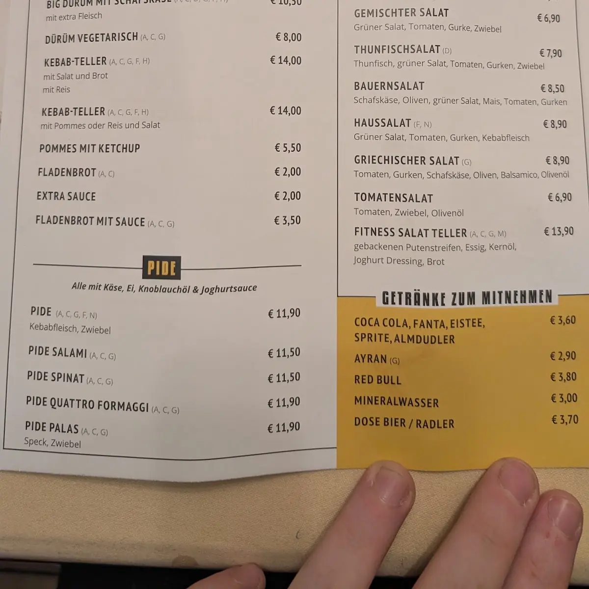 Speisekarte photo 2