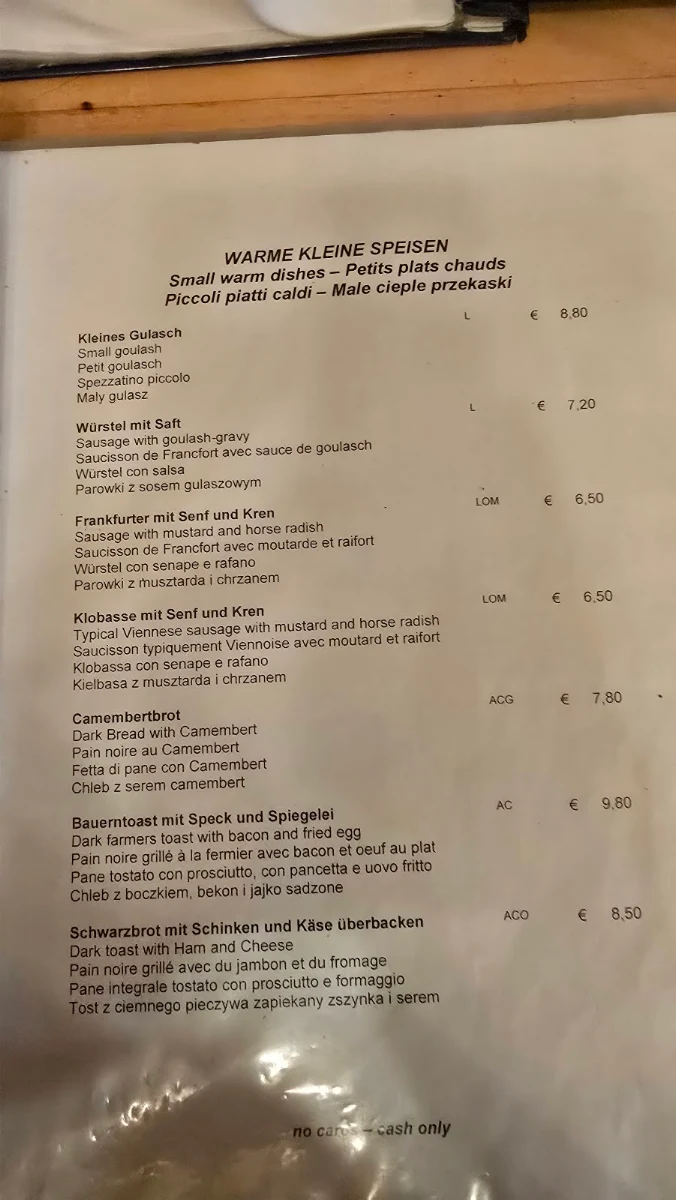 Speisekarte photo 1