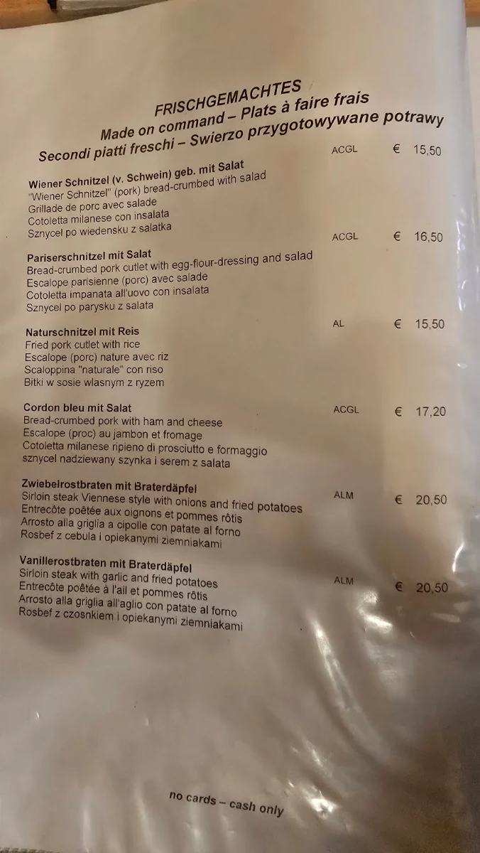 Speisekarte photo 2