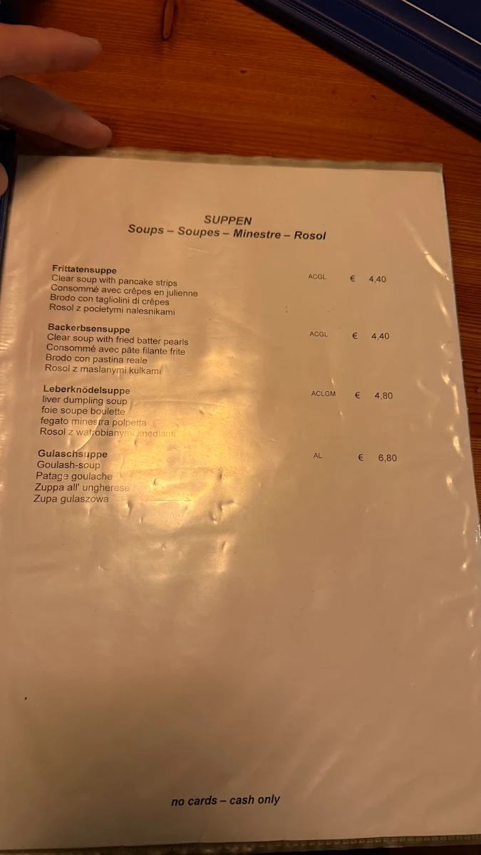 Speisekarte photo 3