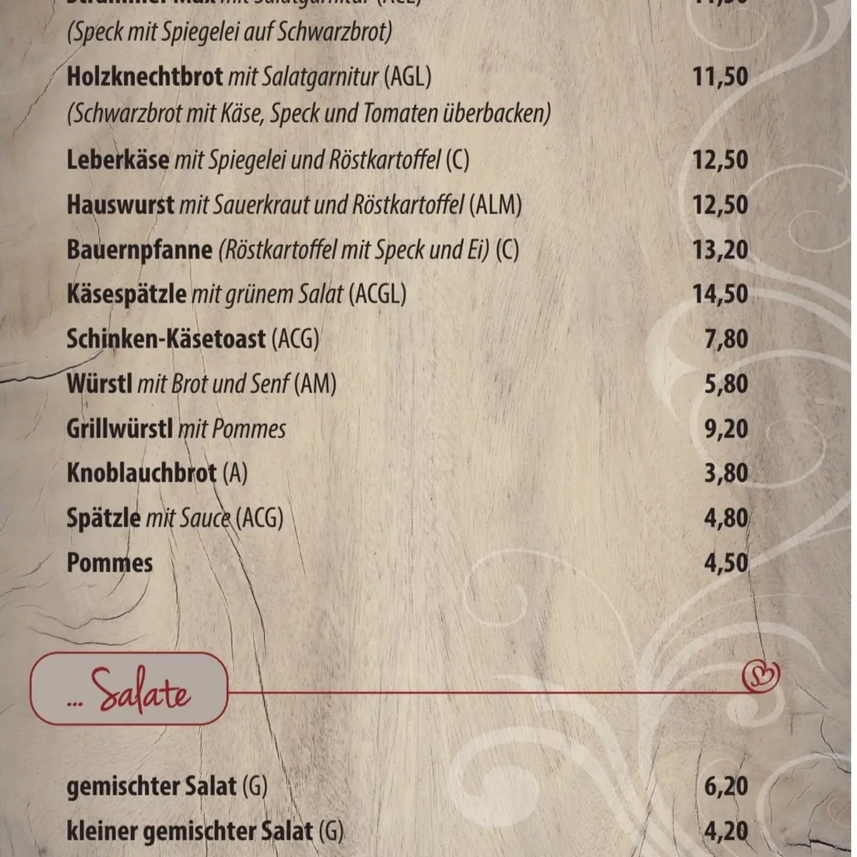 Speisekarte photo 1