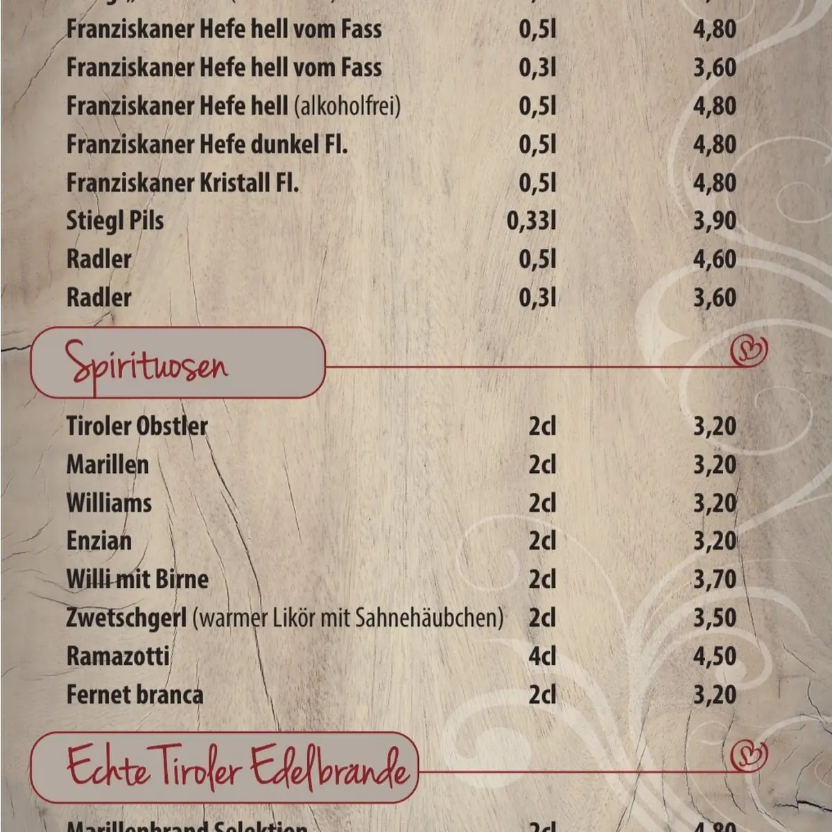 Speisekarte photo 2