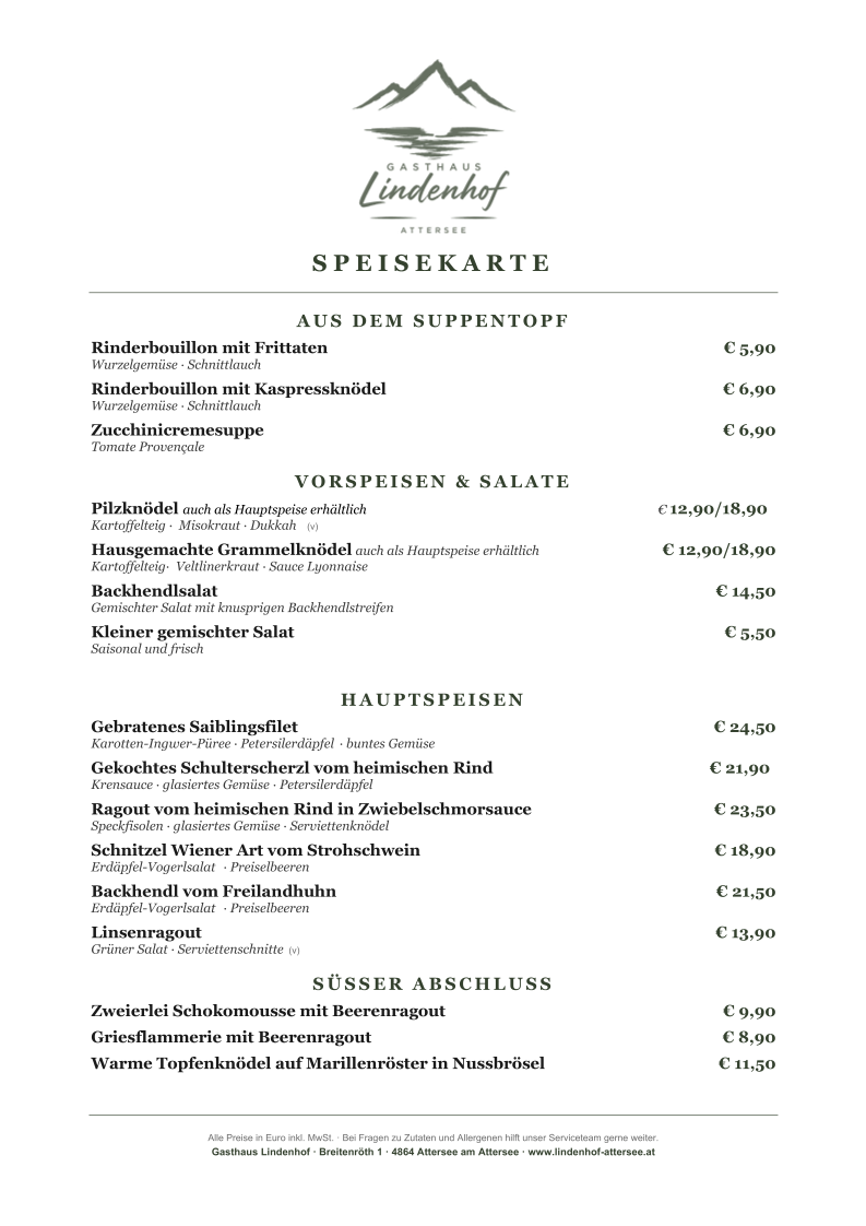Speisekarte photo 1