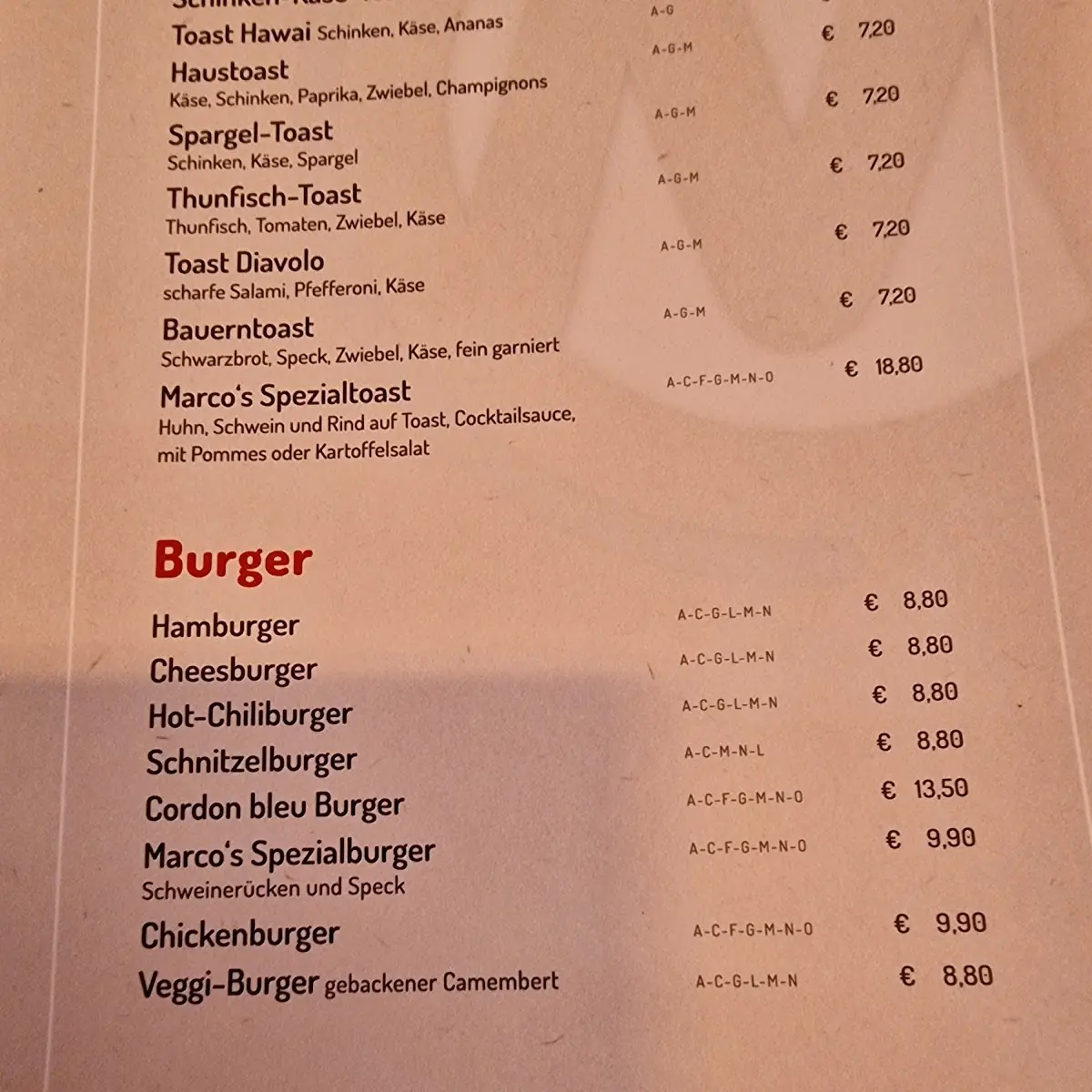 Speisekarte photo 1